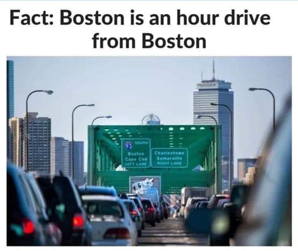 Traffic on the Tobin Bridge into Boston