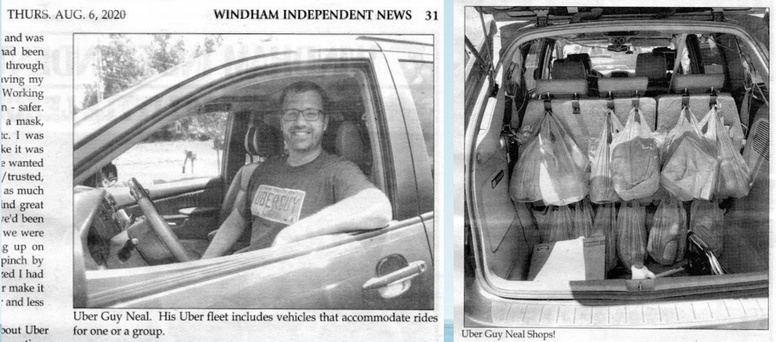 Windham Independent News clipping, August 6, 2020
